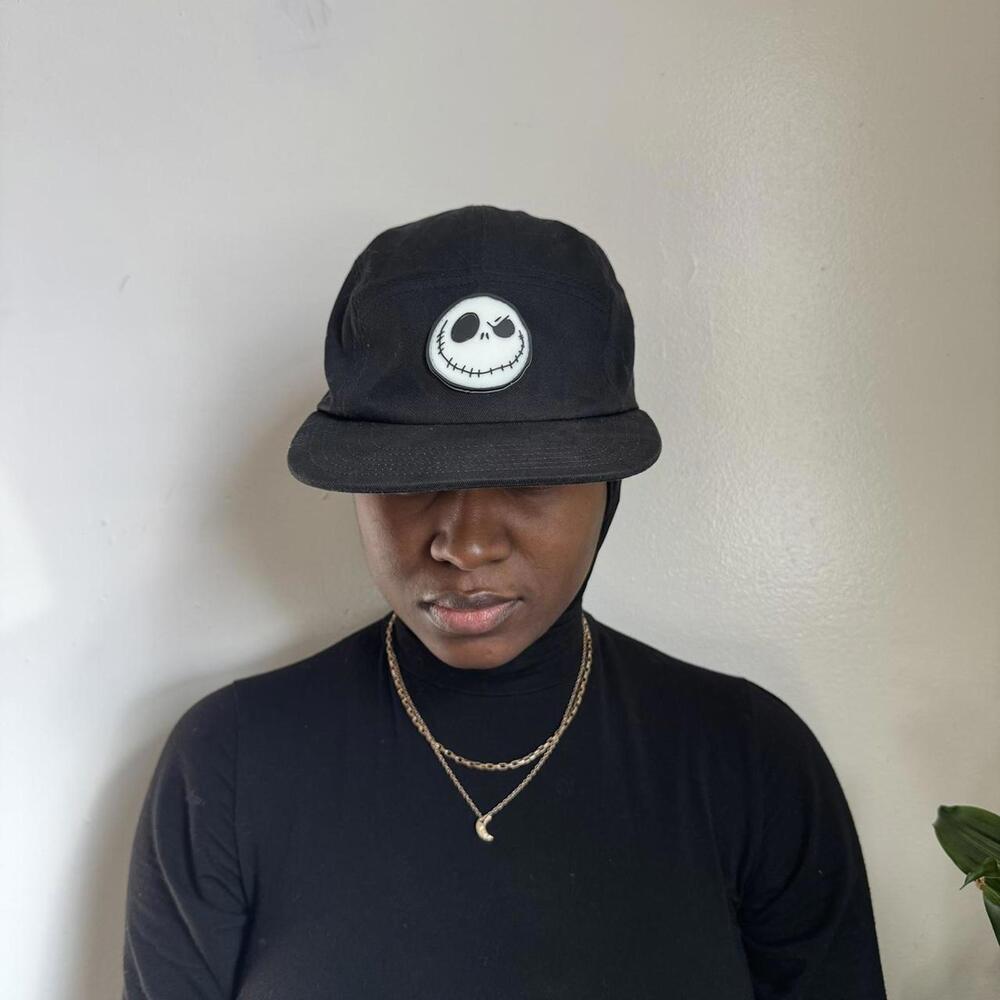 Disney Jack Skellington black‎ 5-panel camper hat